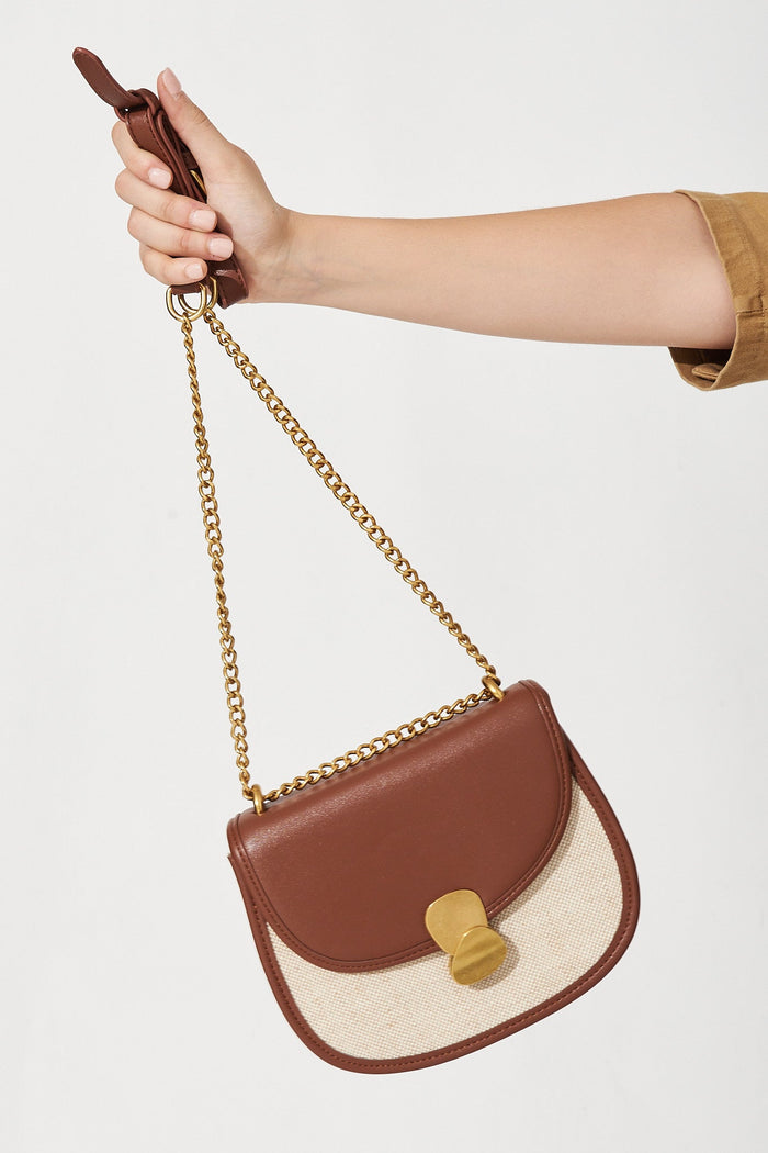 August + Delilah Corinna Sling Bag In Brown -  Full Length