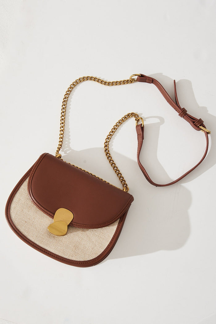 August + Delilah Corinna Sling Bag In Brown - Full Length