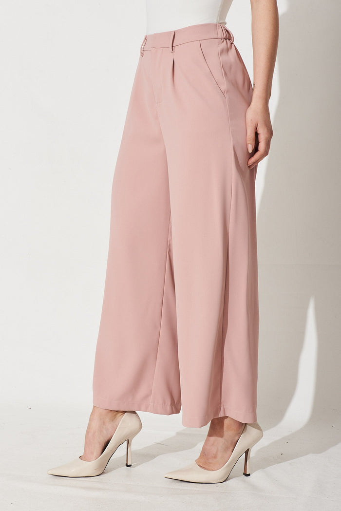 Elysse Pants in Blush - Side