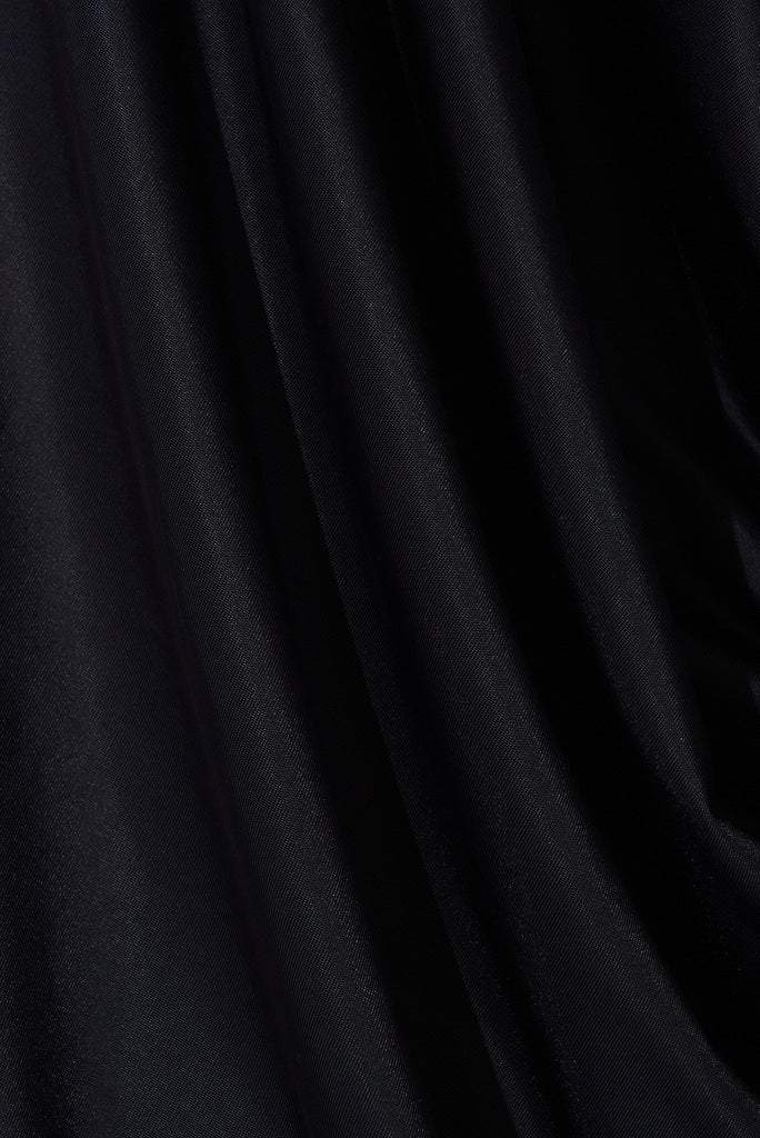 Goddess Maxi Dress In Navy - Fabric
