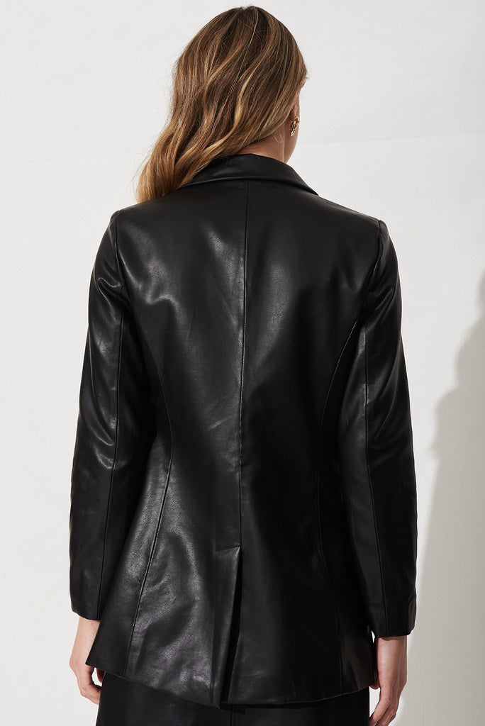 Danny Blazer In Black Leatherette - Back