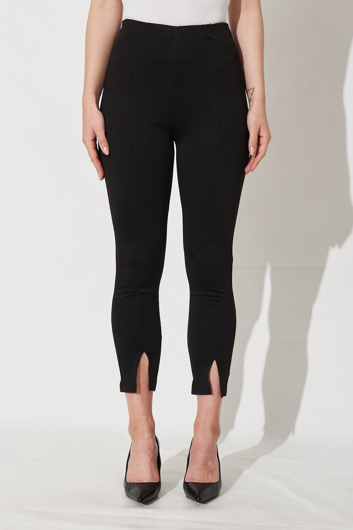 Sammy Stretch Pant In Black - Front
