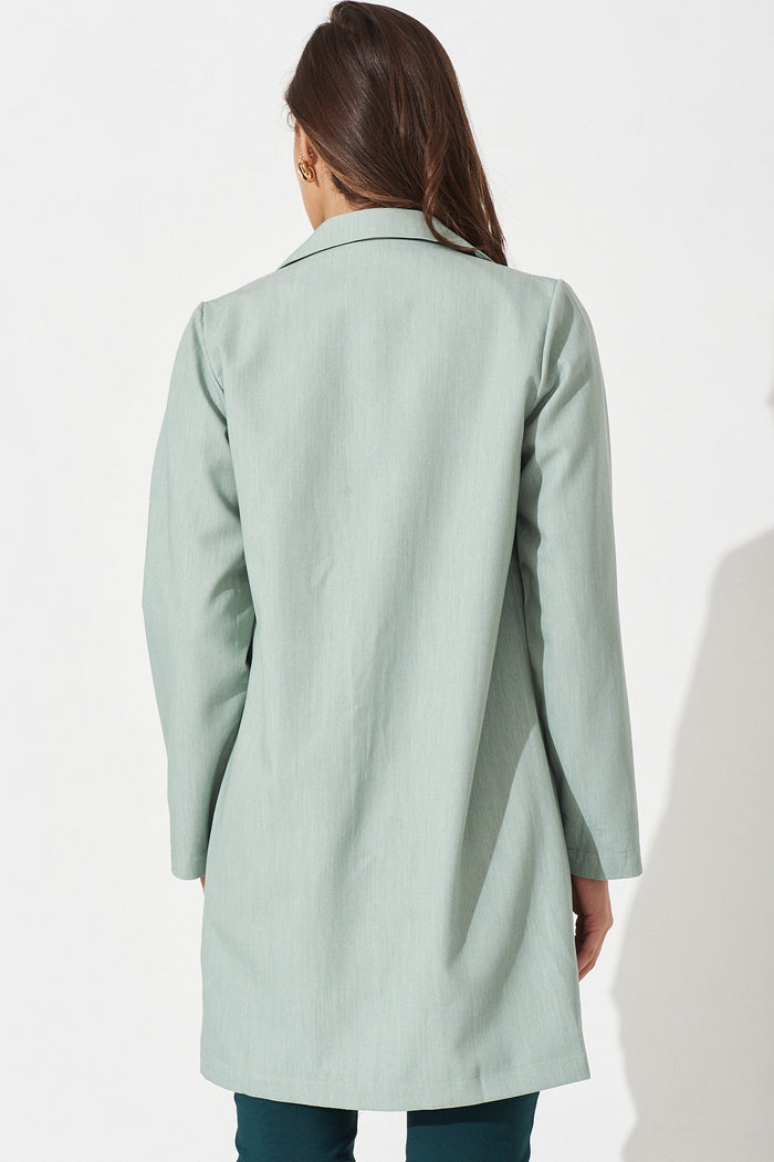Alicia Blazer In Sage - Back