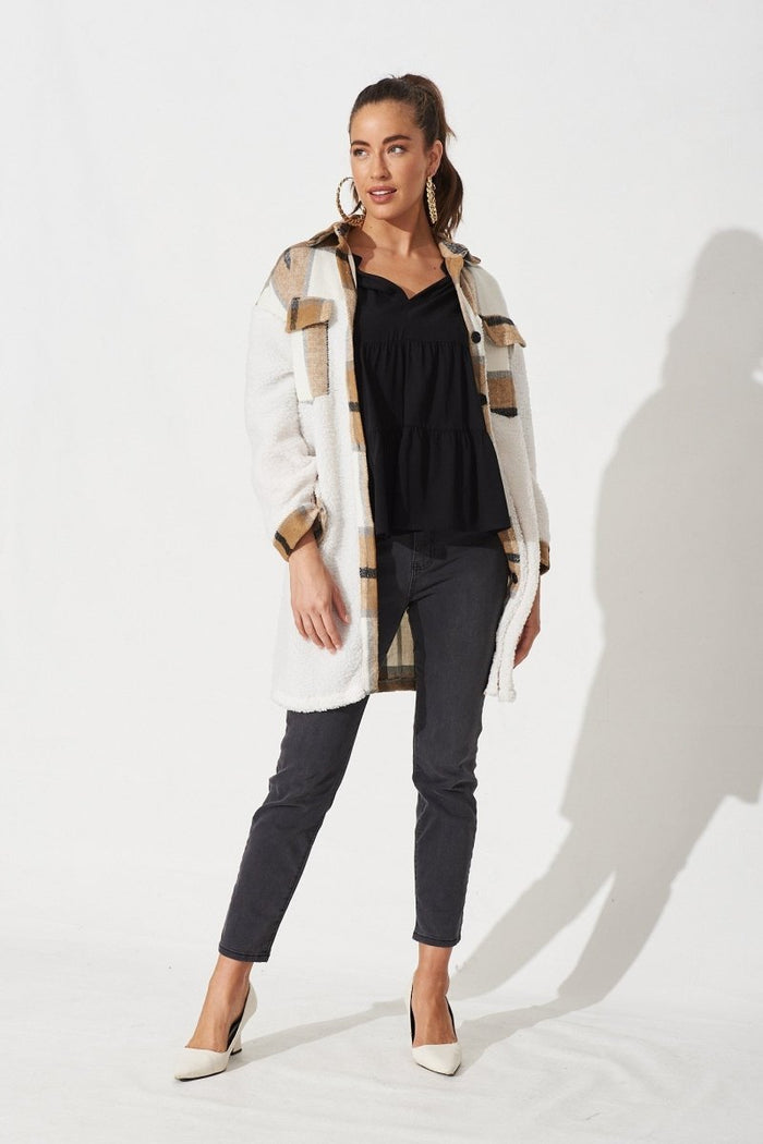 Brigitte Top In Black - St Frock (Dev)