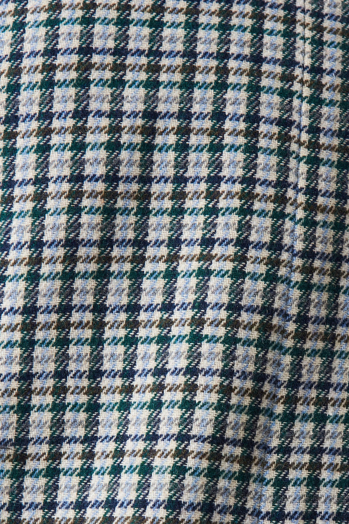 Janaine Blazer in Green Check - Fabric