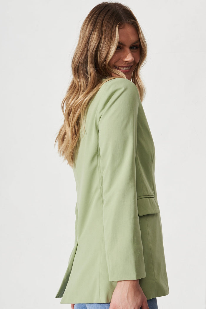 Bobbi Blazer in Sage - Side