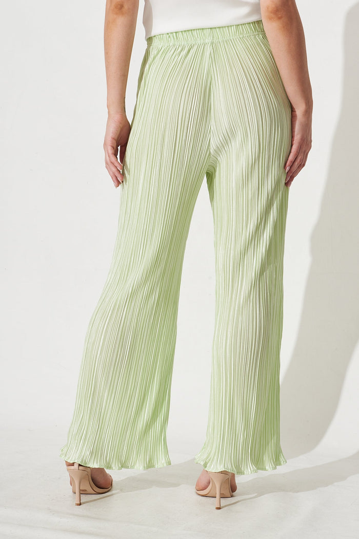 Harmony Pants In Mint Plisse - Back