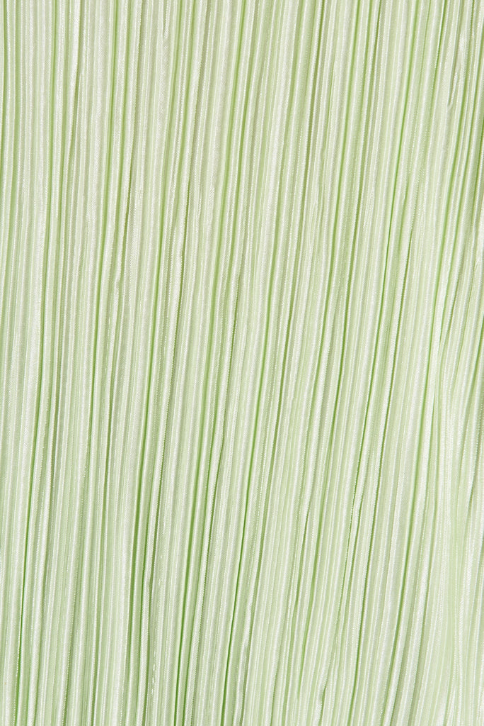 Sherida Shirt In Mint Plisse - Fabric