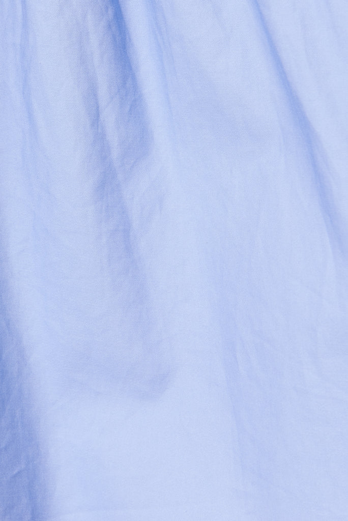 Rasta Smock Dress In Light Blue - fabric