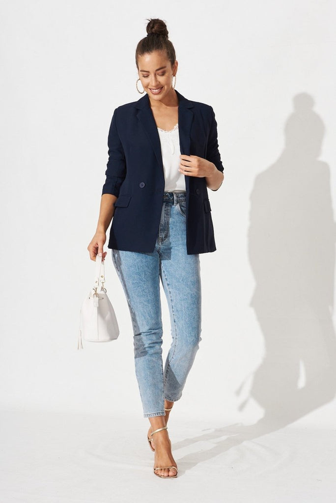 Cedar Blazer In Navy - St Frock (Dev)