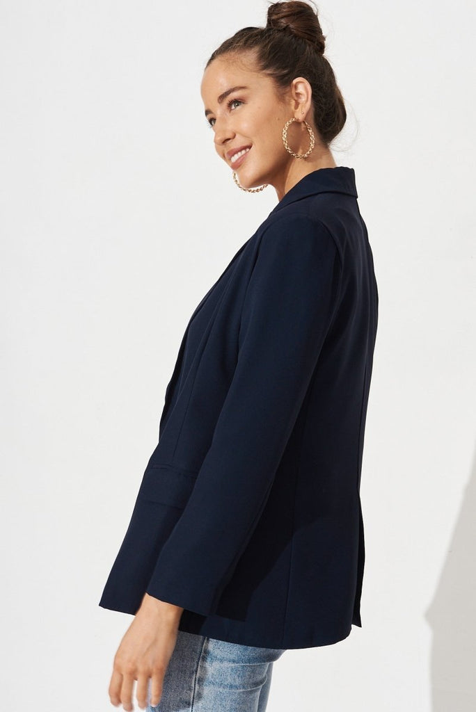 Cedar Blazer In Navy - St Frock (Dev)
