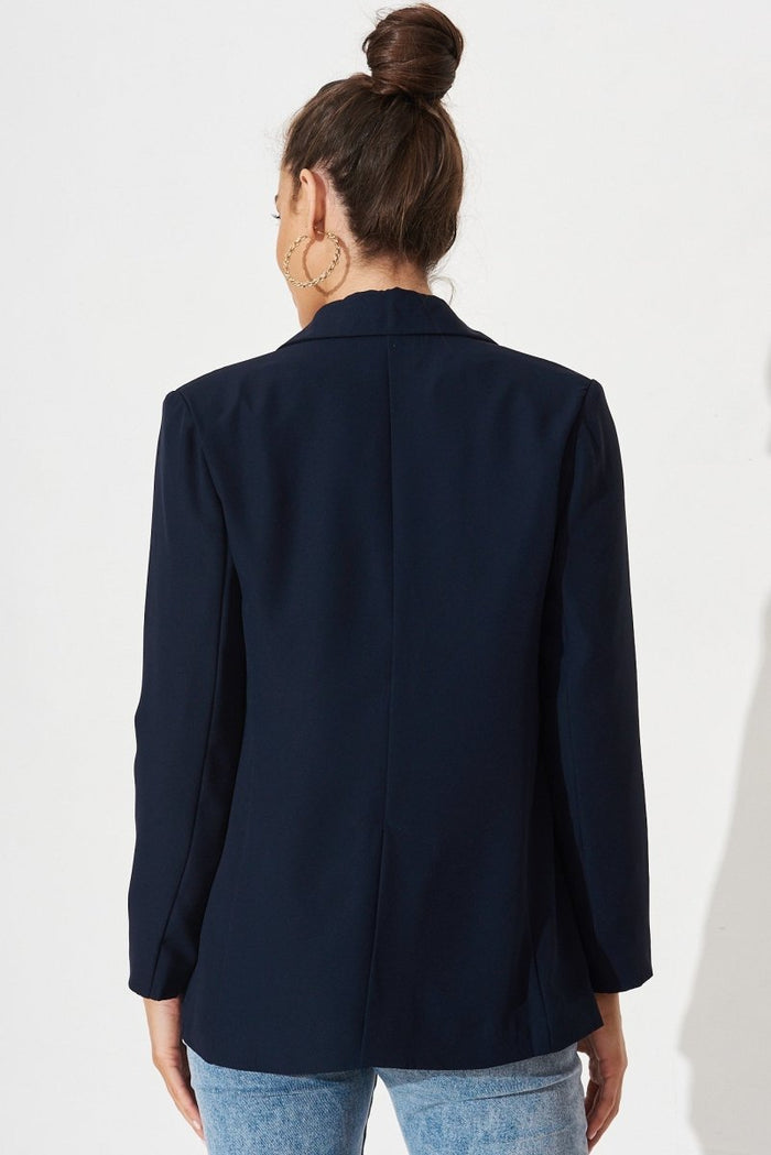 Cedar Blazer In Navy - St Frock (Dev)