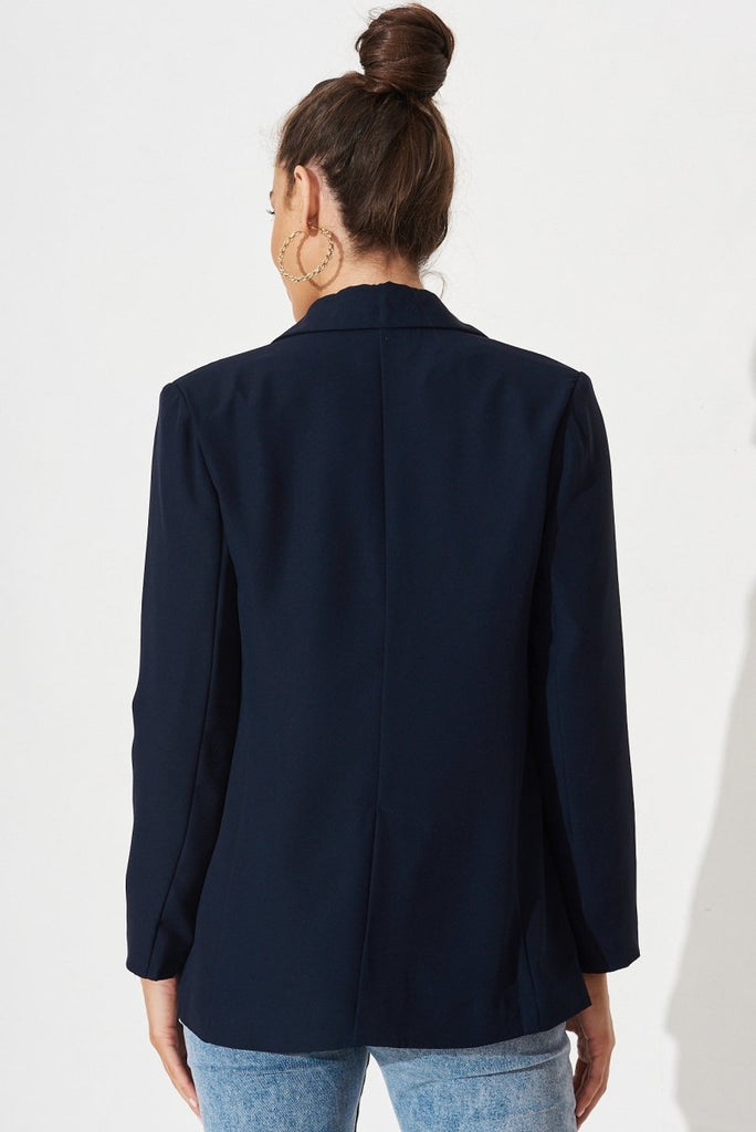 Cedar Blazer In Navy - St Frock (Dev)