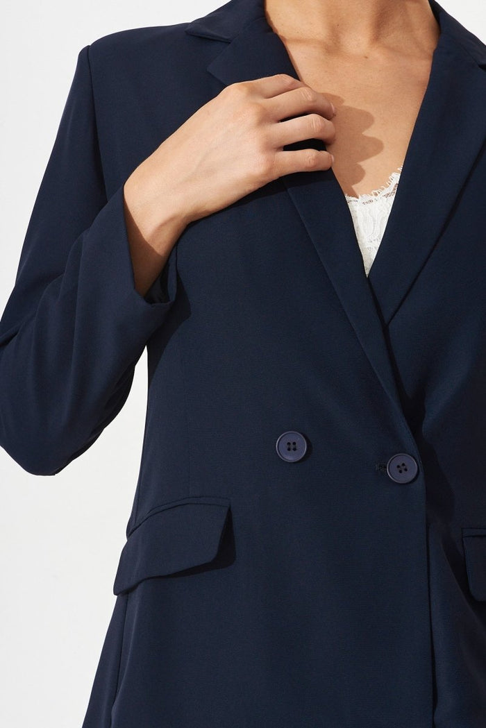Cedar Blazer In Navy - St Frock (Dev)