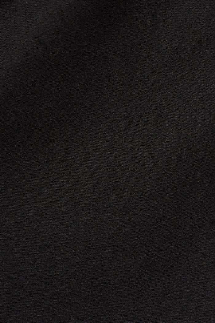 Kourtnie Mid Dress In Black Linen Blend - fabric