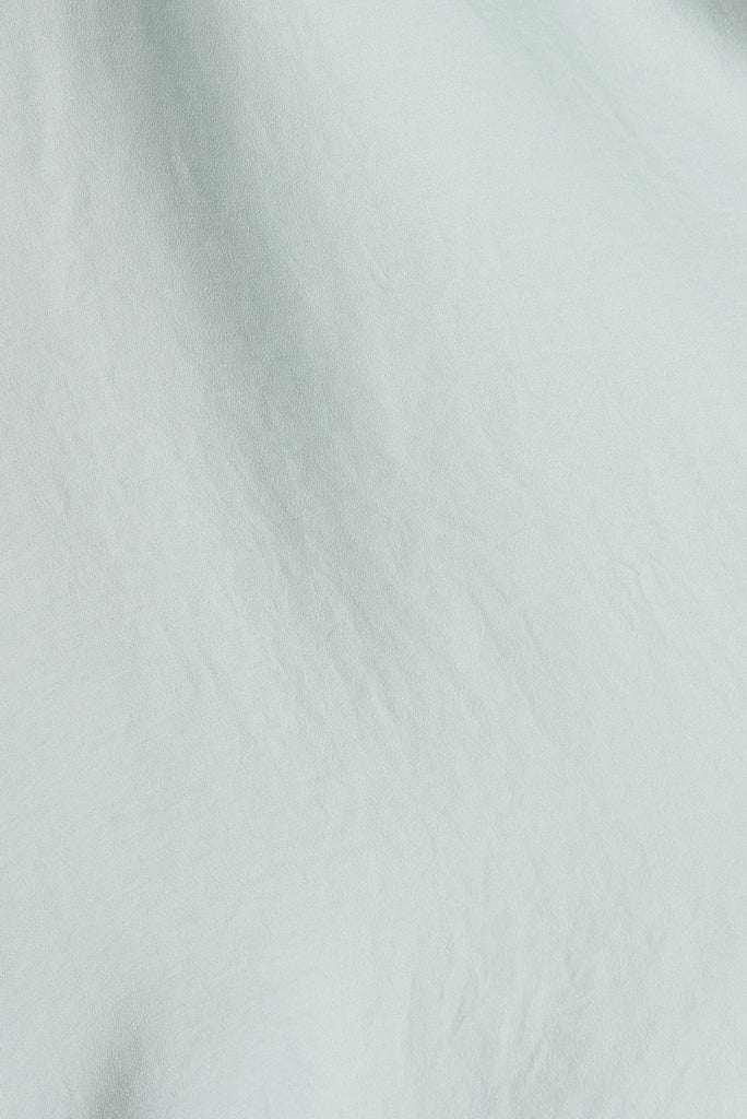Helsinki Dress In Duckegg Blue Satin - fabric