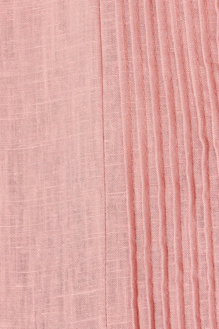 Caracelle Smock Dress In Blush Linen Blend - St Frock (Dev)