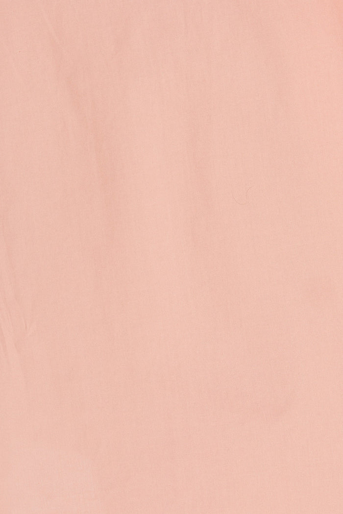 Kylana Dress in Peach Cotton Poplin - fabric