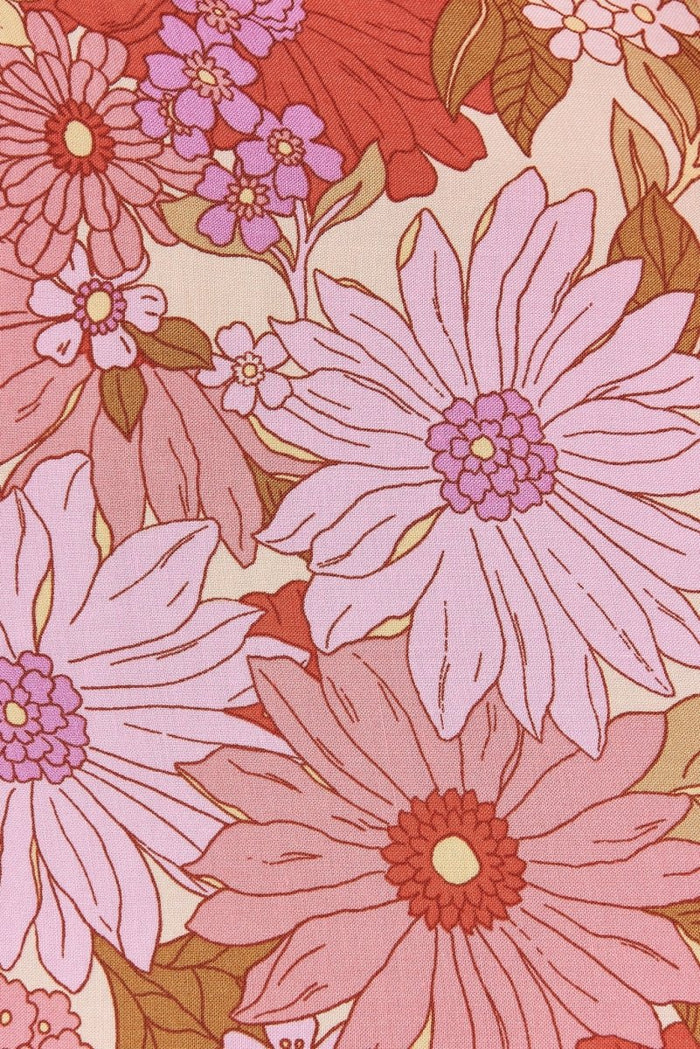 Clexia Maxi Dress In Red With Pink Boho Floral - St Frock (Dev)