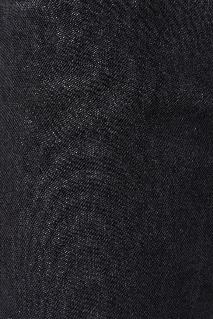 Sandie Mum Jeans in Dark Grey - fabric