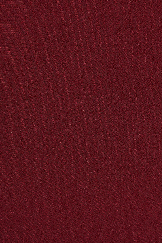 Glinda Midi Dress in Wine - fabric
