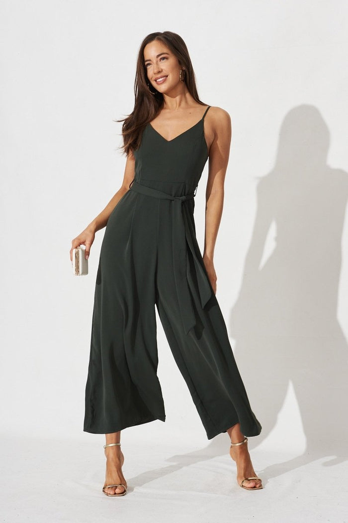 Clarice Jumpsuit In Green - St Frock (Dev)