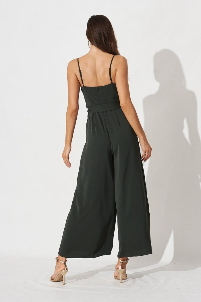 Clarice Jumpsuit In Green - St Frock (Dev)