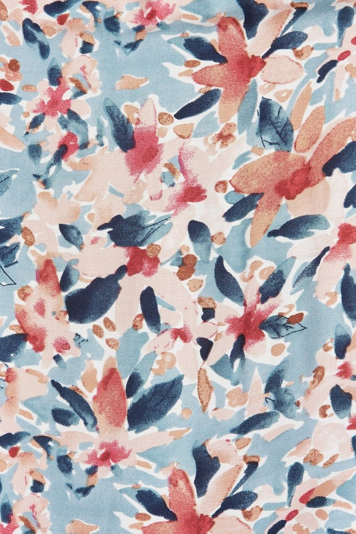 Clairie Maxi Dress In Dusty Teal With Multi Floral - St Frock (Dev)