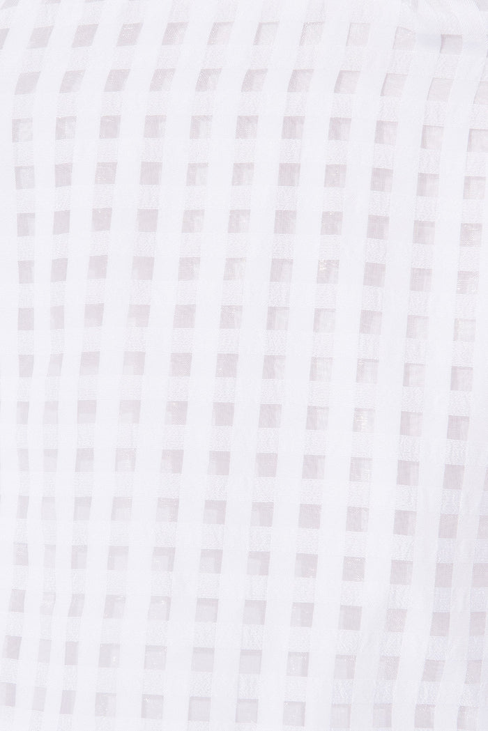 Giulia Shirt Dress In White - fabric