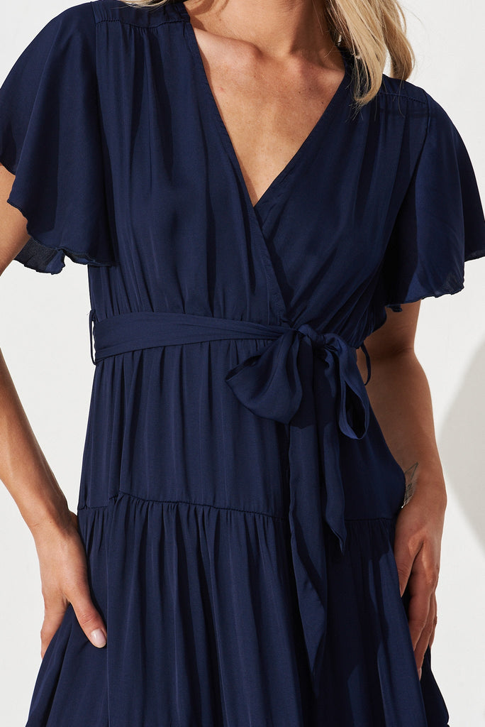 Jasmine Maxi Dress In Navy - detail