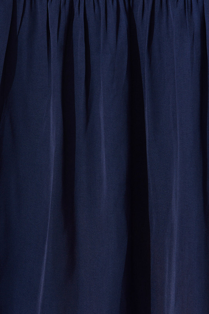Jasmine Maxi Dress In Navy - fabric