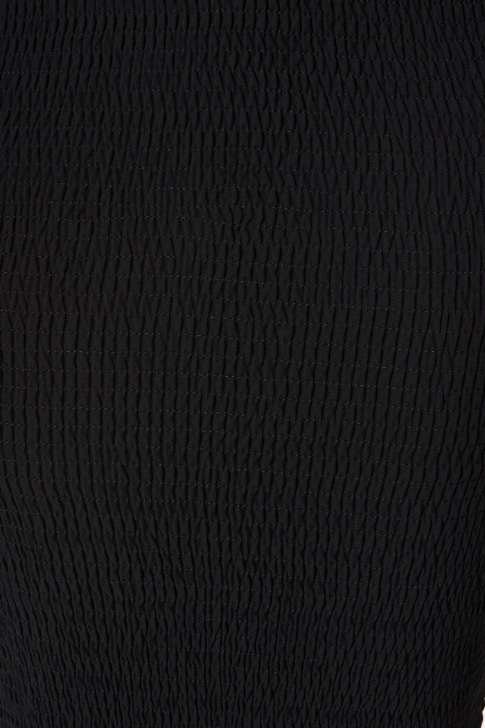 Bernadine Midi Dress In Black Chiffon - fabric