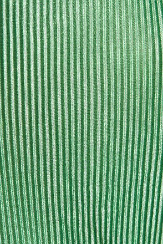 Minny Top In Light Green Plisse - fabric