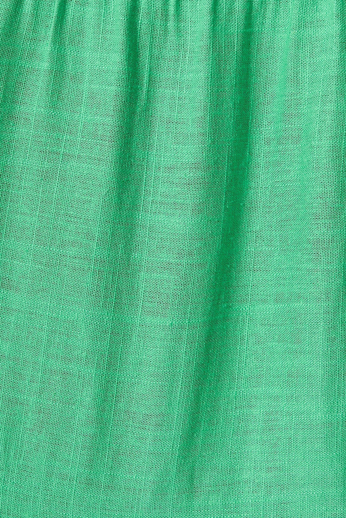 Avril Midi Dress In Green Linen Blend - St Frock (Dev)