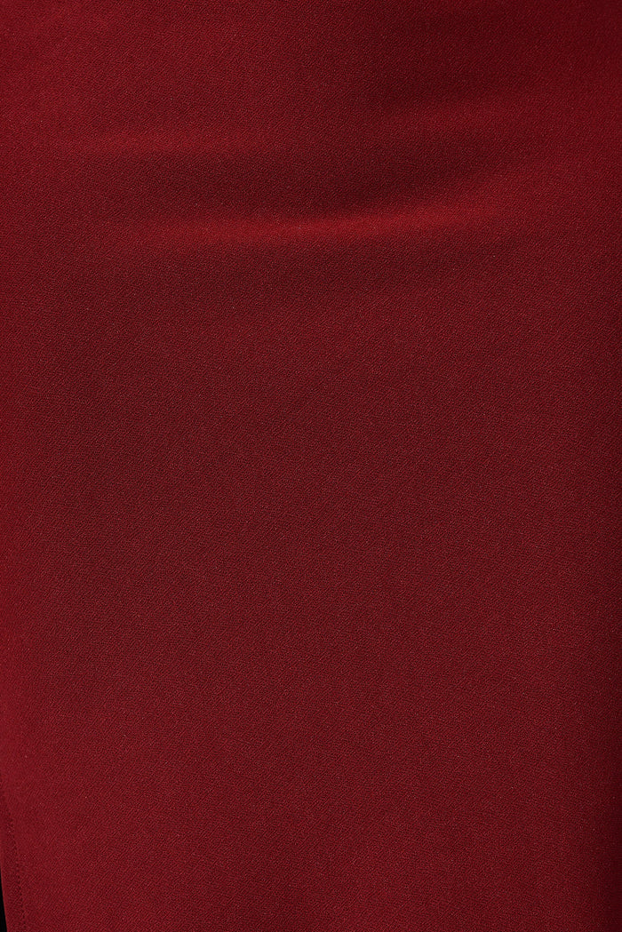 Natia Midi Dress In Wine - fabric