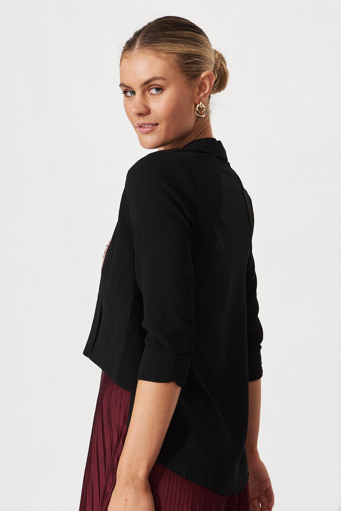 Jackly Bolero In Black - side