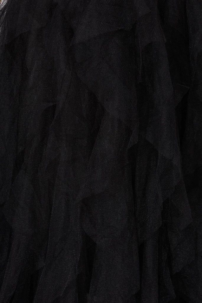 Cleef Midi Tulle Skirt In Black - St Frock (Dev)