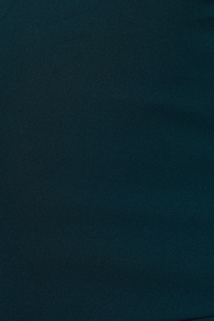 Coralia Dress In Emerald Green - fabric