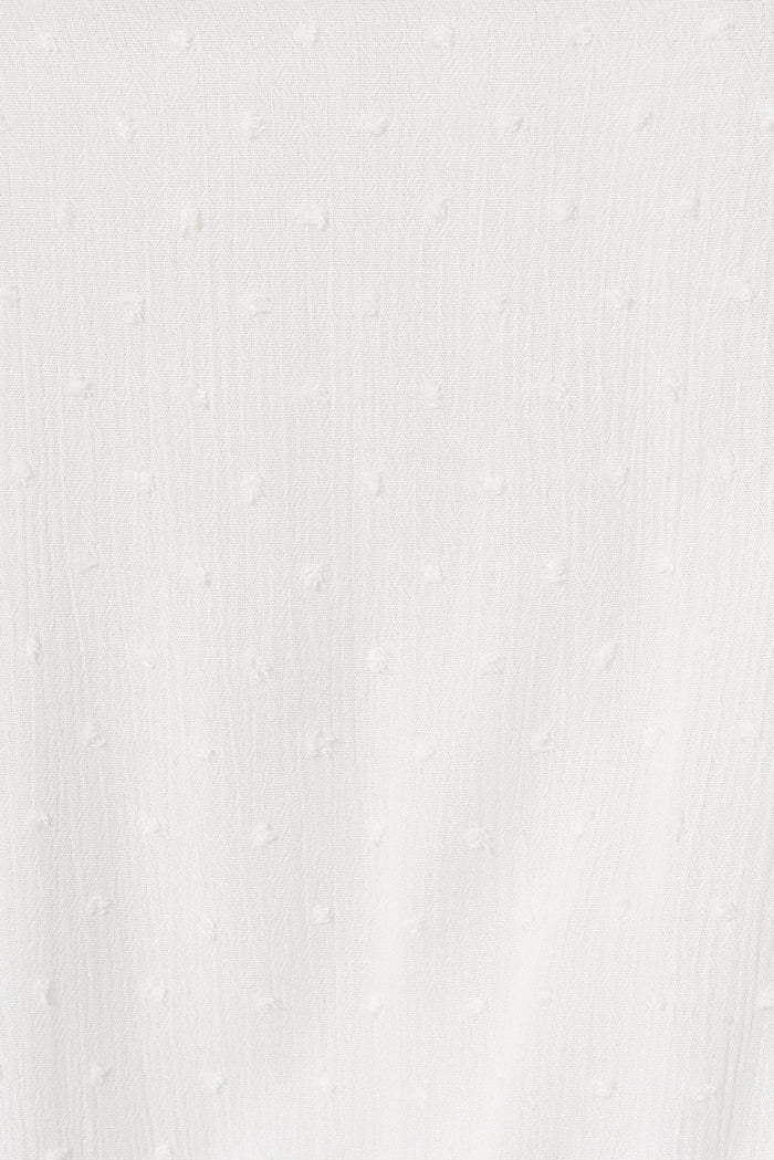 Roxy Maxi Dress In White Swiss Dot - fabric