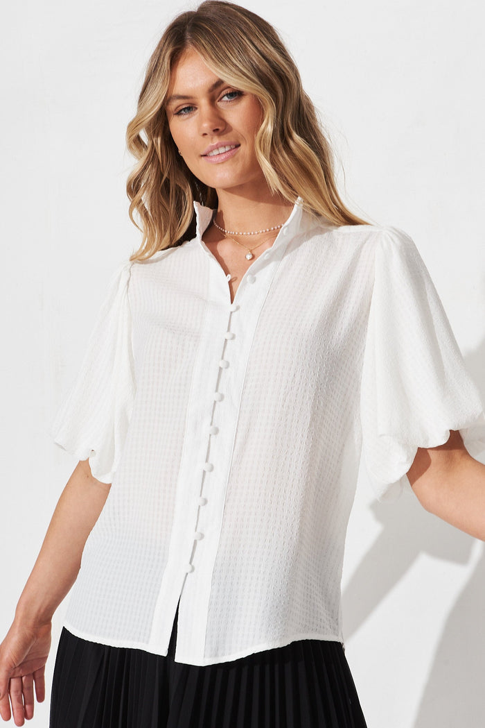 Prudence Shirt In White - front