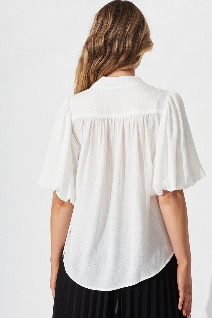 Prudence Shirt In White - back