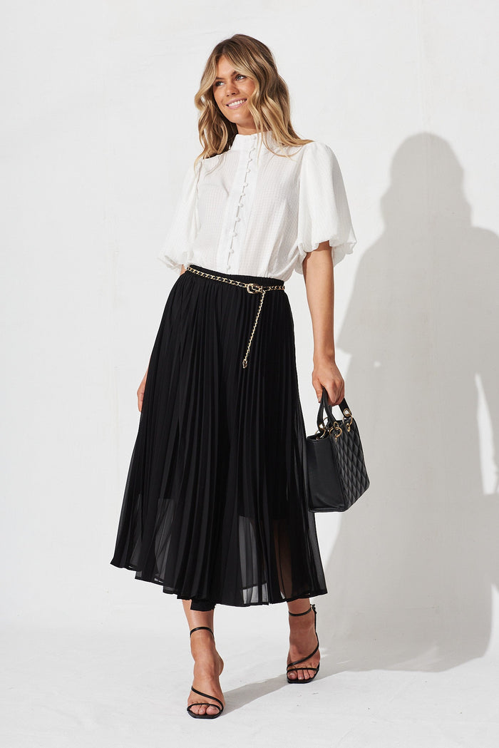 Prudence Shirt In White - full length