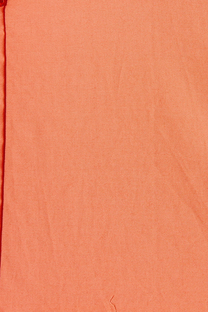 Henriette Top In Orange Cotton Poplin - fabric
