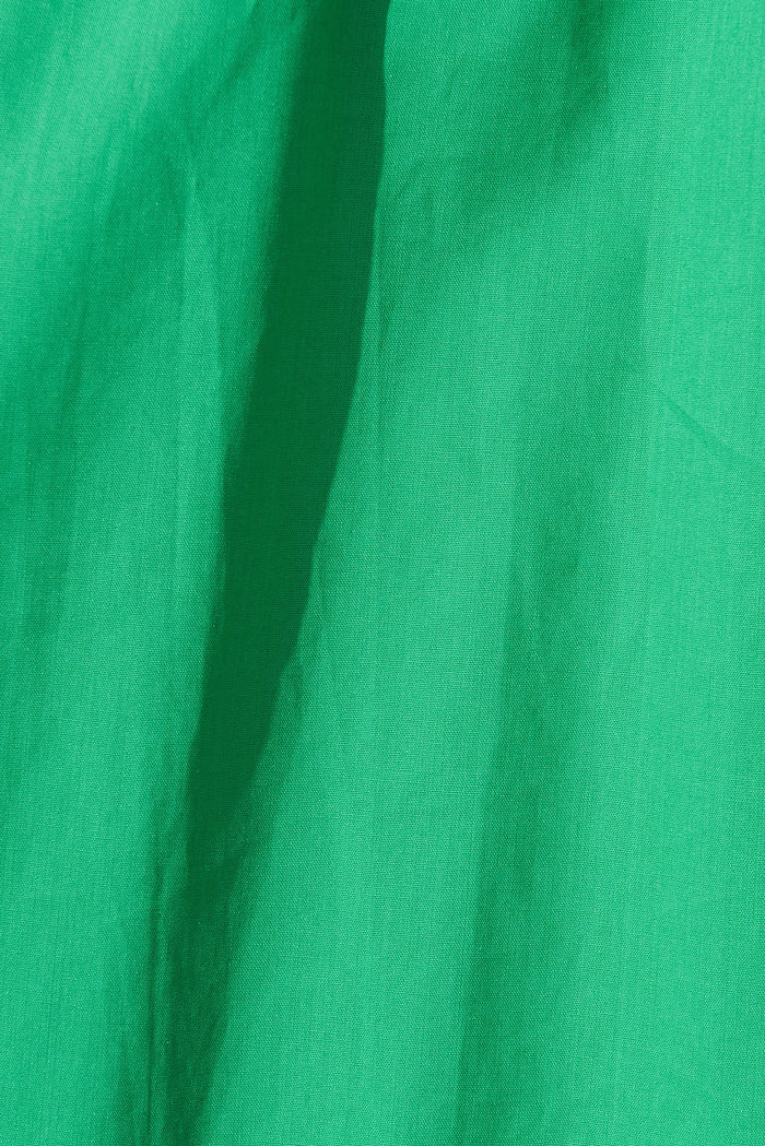 Izzia Midi Dress In Green Cotton - fabric