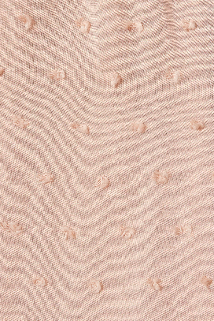 Thalia Dress In Pink Swiss Dot - fabric