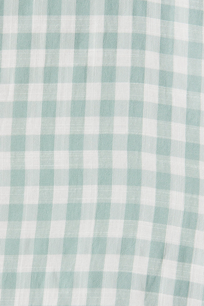 Giselle Smock Dress In Green And White Gingham - fabric