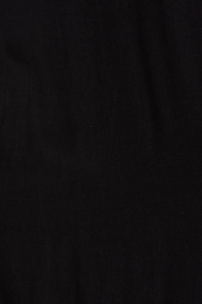 Eris Sun Dress In Black With Lace Detail - fabric