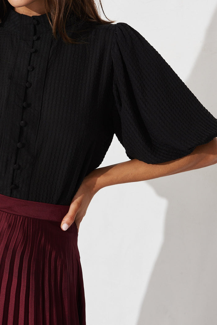 Prudence Shirt In Black - detail