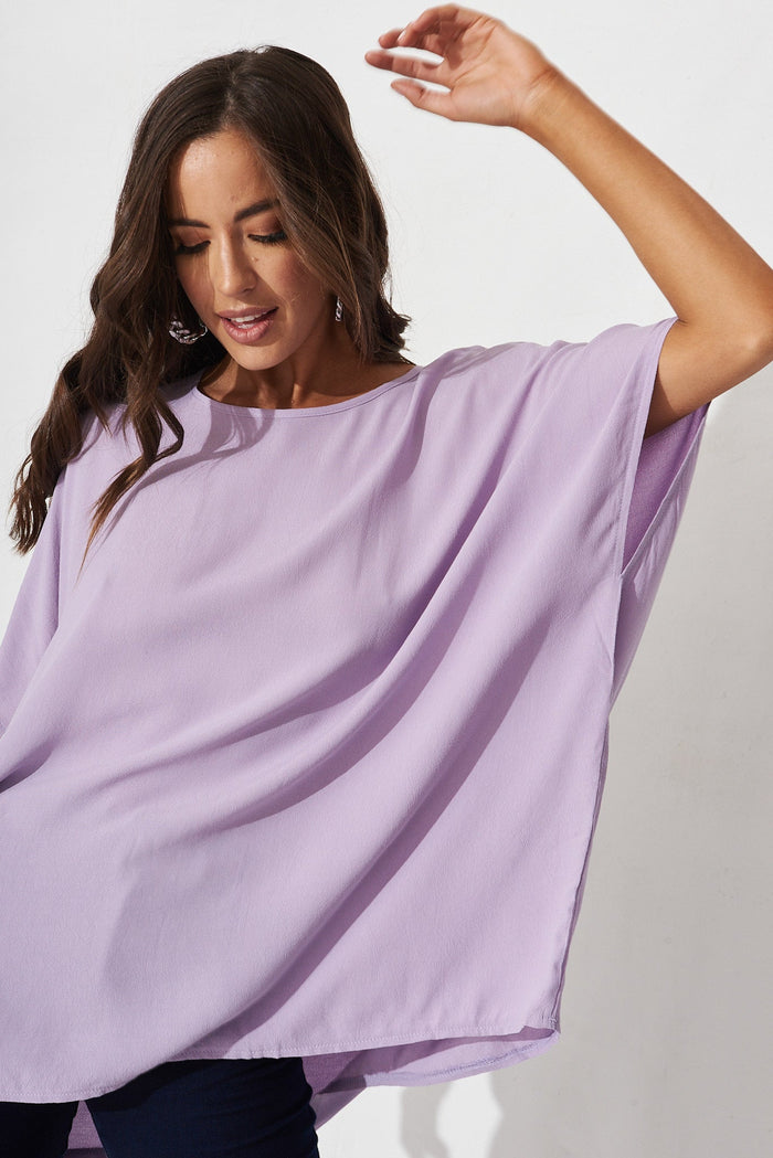 Cathia Top In Lilac - detail