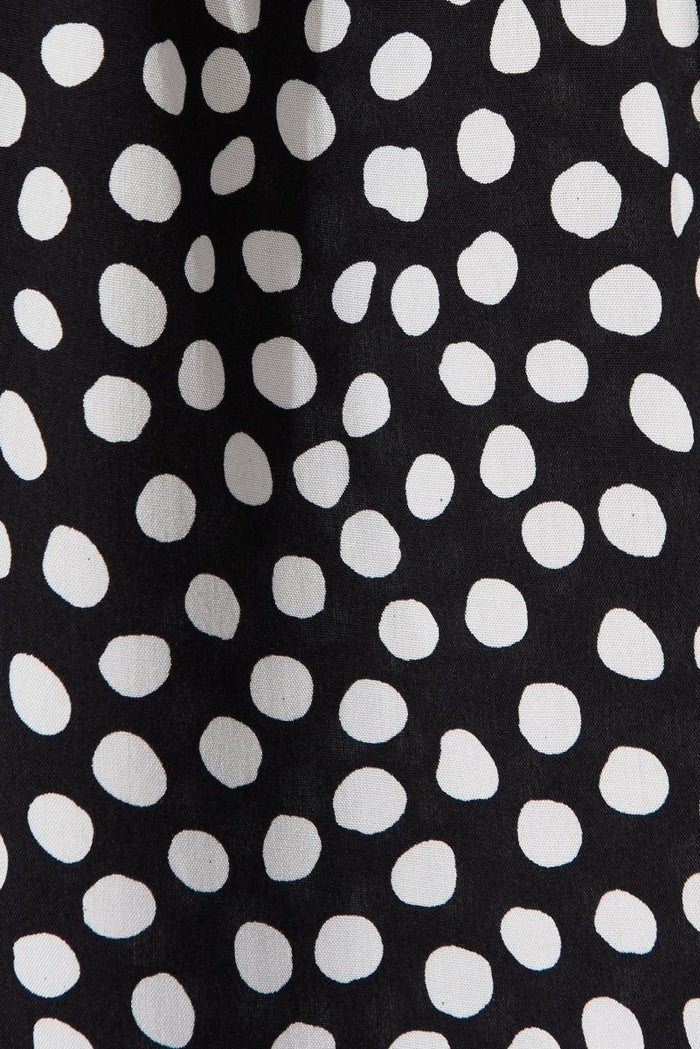 Clairie Maxi Dress In Black With White Polka Dot - St Frock (Dev)